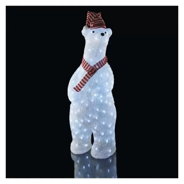 EMOS DCFC04 160LED XMAS POL.BEAR IP44 CW-medvěd