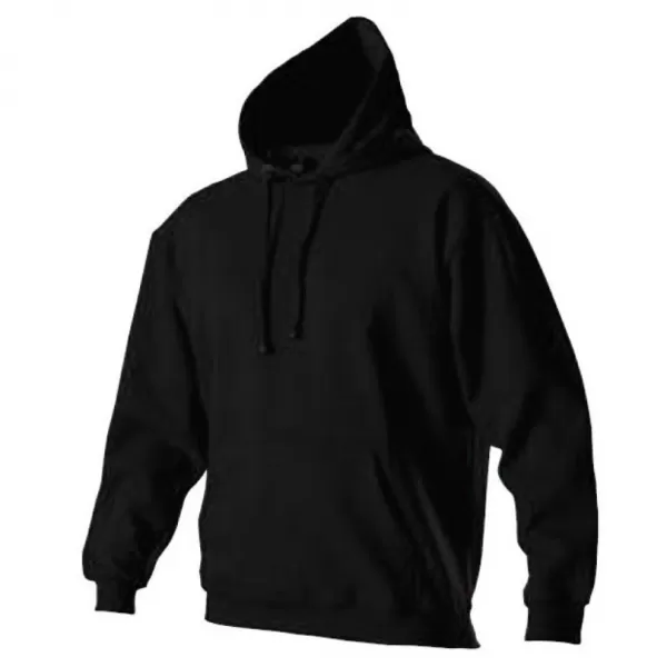 Mikina přes hlavu s kapucí KLOKANKA vel. 2XL - černá