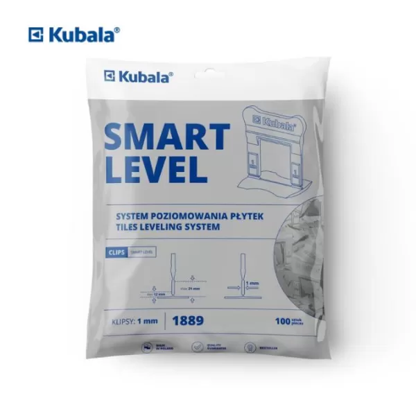 KUBALA Spony vysoké Smart Level, 1 mm, 100 ks