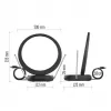 EMOS Anténa pokojová CITY RING–C500, DVB-T2, DAB, filtr LTE/4G/5G