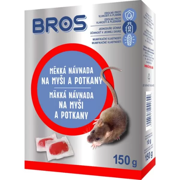 Bros Návnada měkká na myši 150g