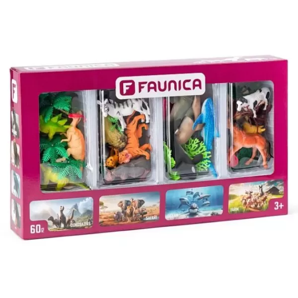 Planeta zvířat figurky - sada 4 světů