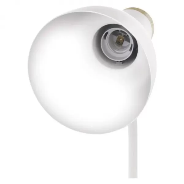 EMOS Stolní lampa POPPY na žárovku E27, bílá