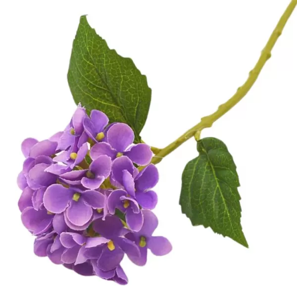 Dekorace - Hortenzie mini 30cm fialová