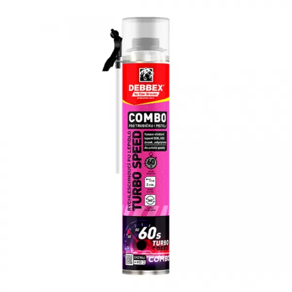 DENB Rychleschnoucí PU lepidlo TURBO SPEED COMBO 2v1 750ml DEBBEX