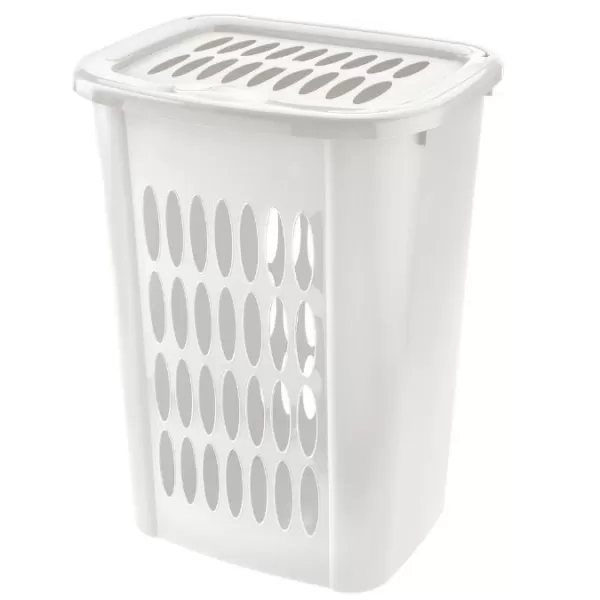 Koš na špinavé prádlo COVER LINE 53 l bílá