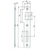 Protiplech 2/2 rovný pravý 185/28 pro rozteč 90mm bílý zinek