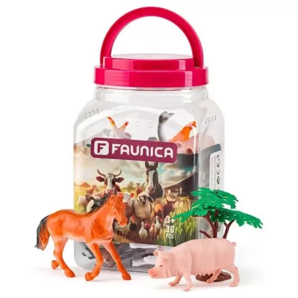 Zvířátka figurky sada v MEGA tubě-Farma