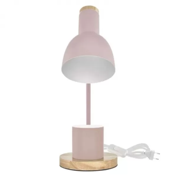 EMOS Stolní lampa POPPY na žárovku E27, růžová