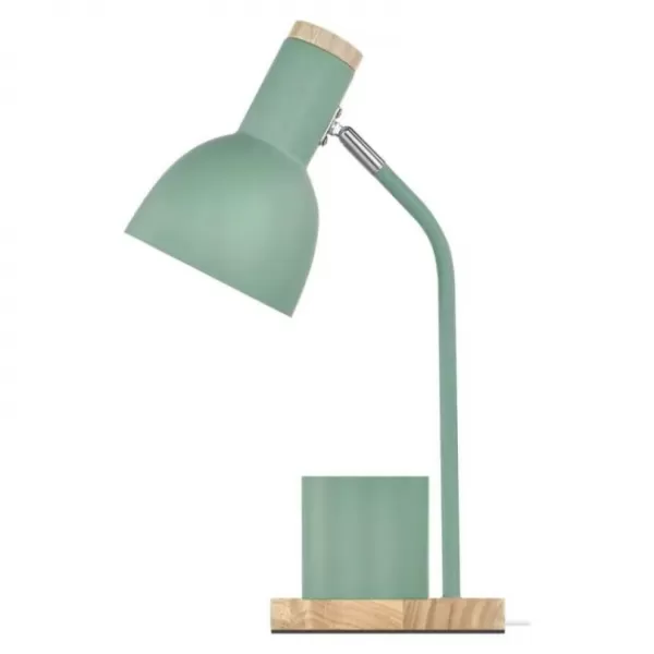EMOS Stolní lampa POPPY na žárovku E27, zelená