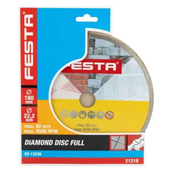 Kotouč diamantový FESTA plný 180x2,4x22,2mm