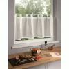 Vitrážní záclonka s poutky Voile 135x50cm bílá