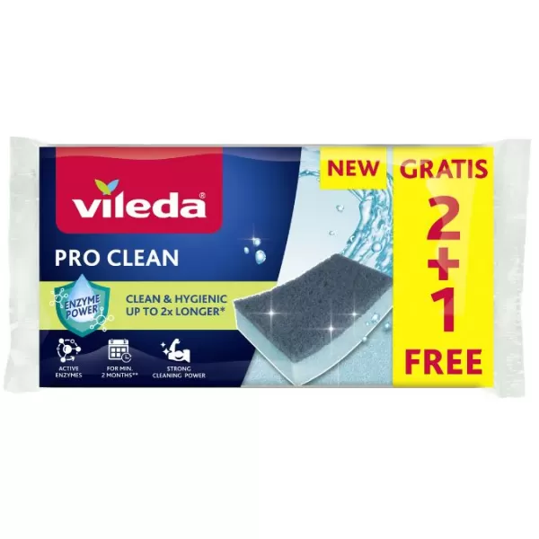 VILEDA Pro Clean houbička 2+1ks