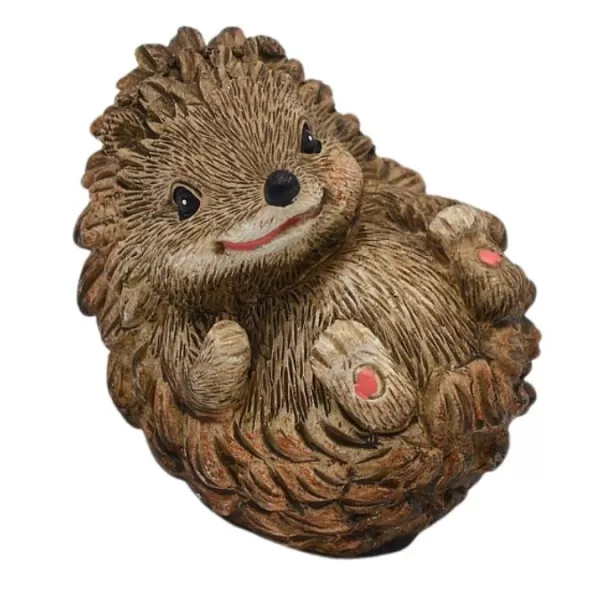 Dekorace - Ježeček keramika ležící 9cm