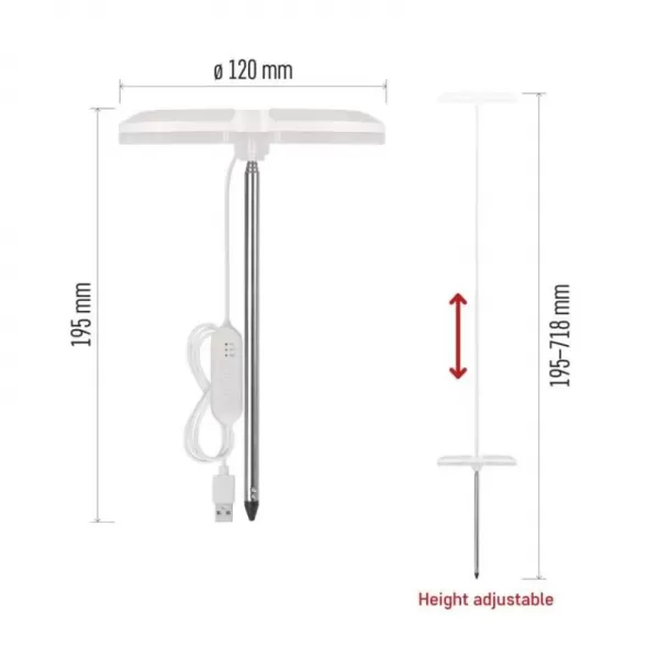 EMOS LED GROW pěstební lampa kruh Z7902