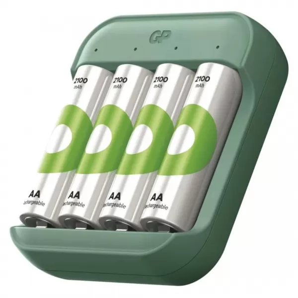 EMOS Nabíječka baterií GP Eco E221+2xAA REC 2100 B50224