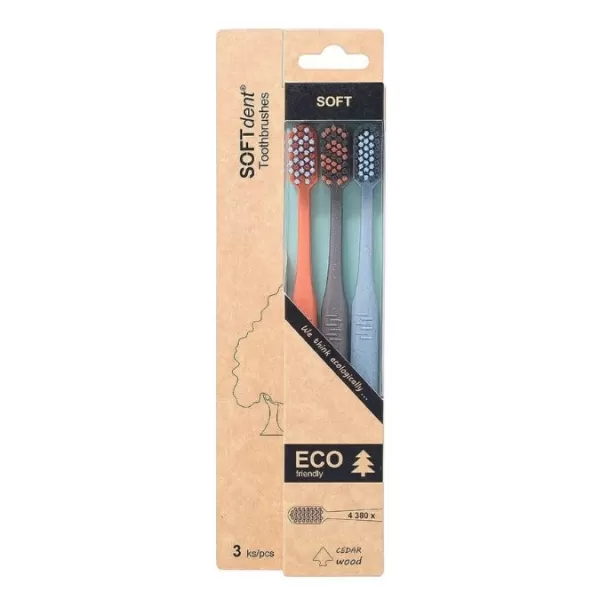 SOFTdent Zubní kartáček ECO 3ks Soft