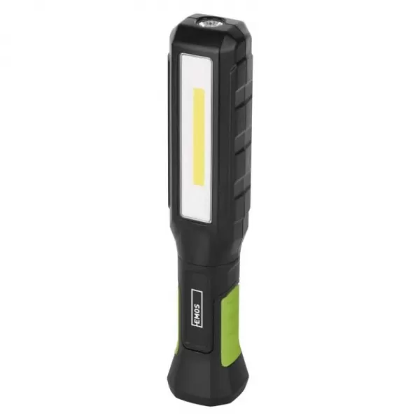 EMOS COB LED+LED nabíjecí pracovní svítilna, 800 lm, 2000 mAh P4544