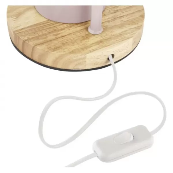 EMOS Stolní lampa POPPY na žárovku E27, růžová