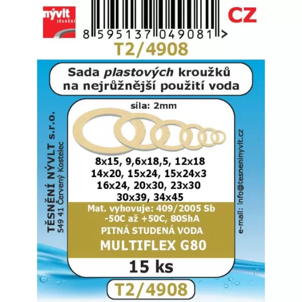 kroužky novoplastové - 42ks