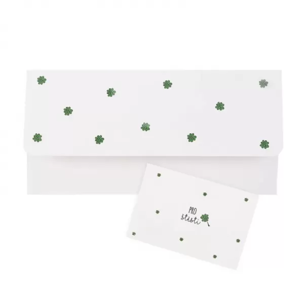 Obálka papír Pro štěstí 22x11 cm