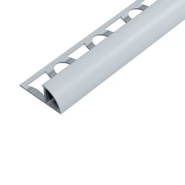 Lišta PVC ukončovací s přep. 8mm sv. šedá