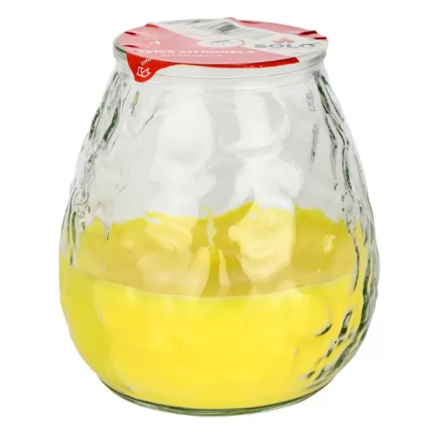 SOLO Svíce v benátském skle žlutá