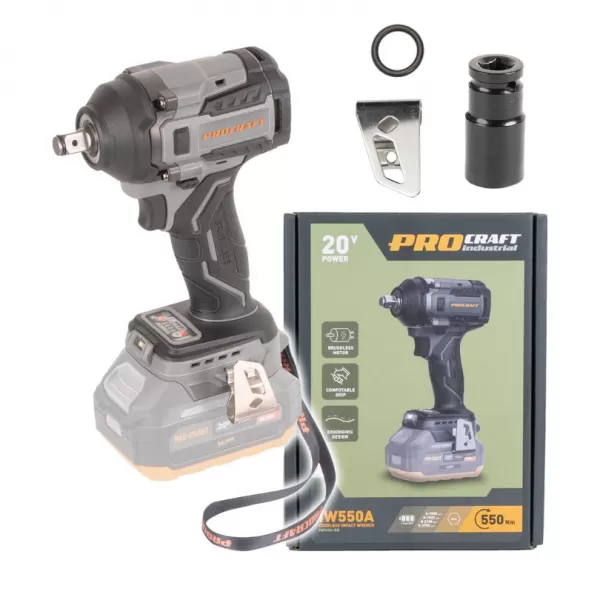 PROCRAFT Aku rázový utahovák Industrial IW550A bb ( bez baterie a nabíječky)
