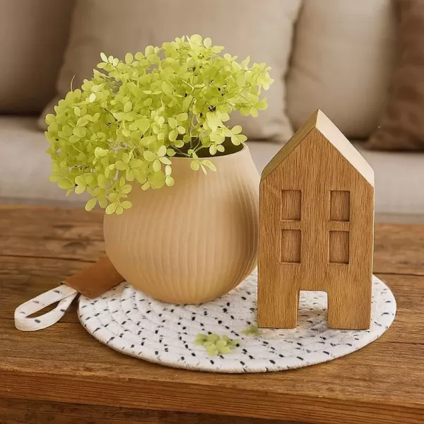 Podložka bavlna SKANDI pr. 21 cm bílá