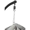 Křeslo závěsné, houpací OTELO světle šedé- IGOTREND D056-BX3012