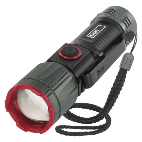 EMOS LED nabíjecí kovová svítilna 300 lm, 700 mAh