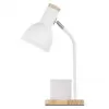 EMOS Stolní lampa POPPY na žárovku E27, bílá