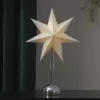 NIPEKO Lampa hvězda chrom 46xLED bat.55cm