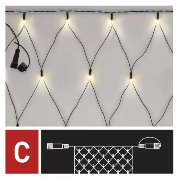EMOS D1DW01 CONNECT NET 160 LED 1,5x2m IP44-světýlka