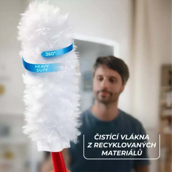 VILEDA Prachovka Flex & Catch s krátkou rukojetí