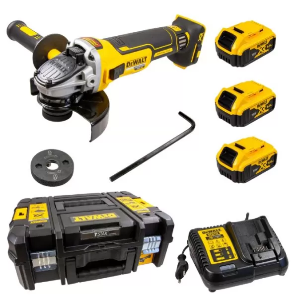 DEWALT Bruska úhlová AKU DCG405P3QS - 3ks baterií