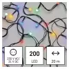 EMOS LED vánoční cherry řetěz D5AM2– kuličky, 20m, venkovní i vnitřní, multicolor, programy, časovač