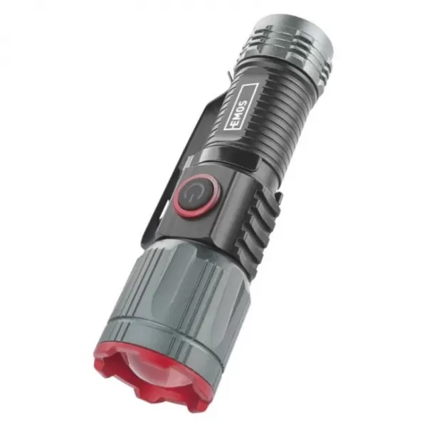 EMOS LED nabíjecí kovová svítilna 300 lm, 700 mAh