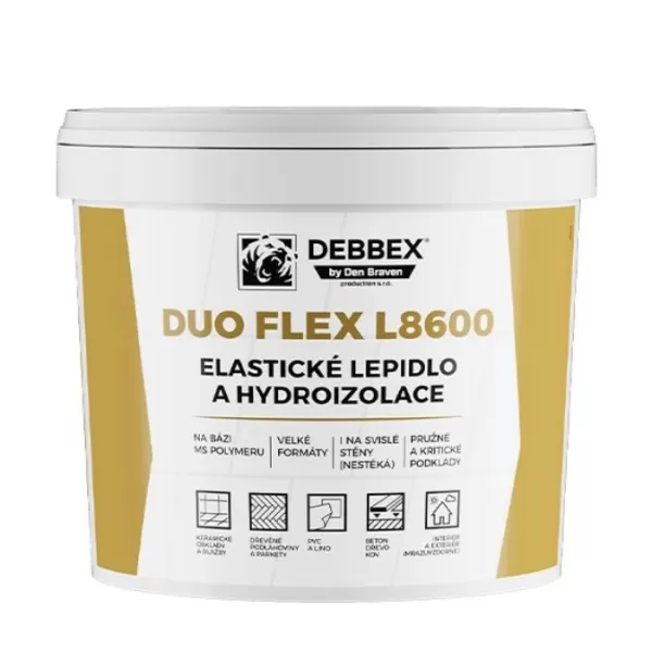DENB Lepidlo elastické a hydroizolace DUO FLEX L860 5kg Debbex