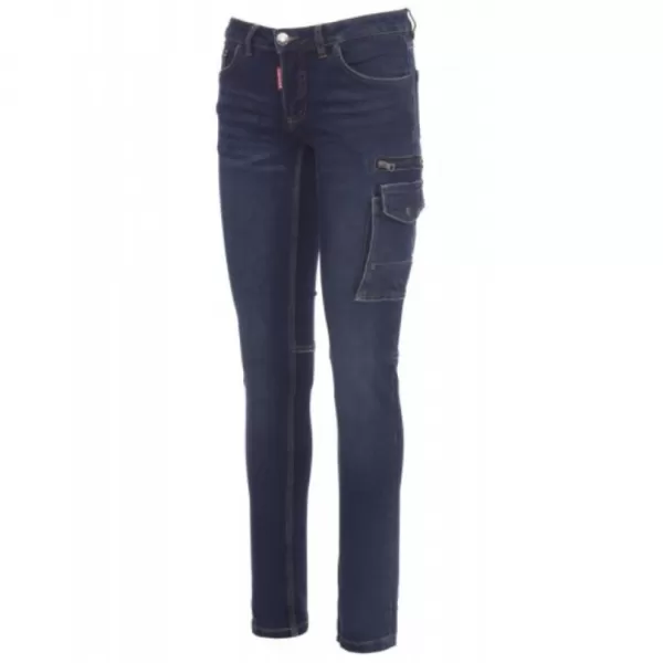 Kalhoty dámské pas WEST LADY vel. 46/48 - modrá DENIM