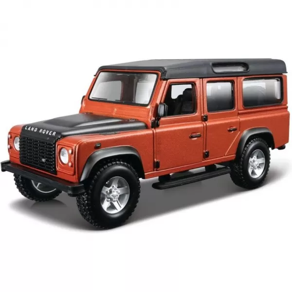 Bburago - Auta HOBBY, Land Rover Defender 110, oranžová metalíza, 1:32