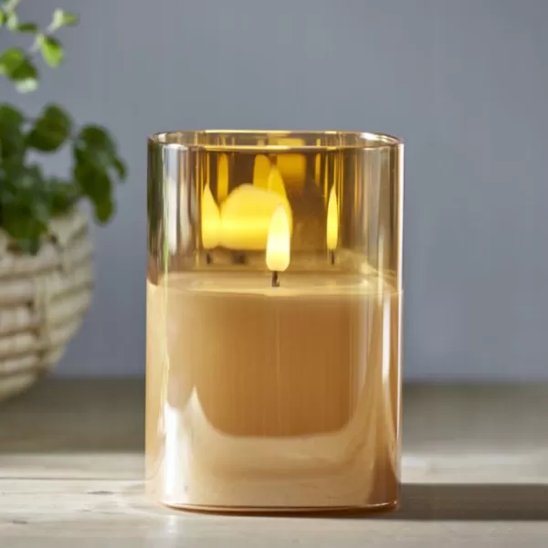 NIPEKO Svíce LED medová hranatá 13cm