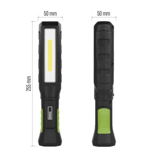 EMOS COB LED+LED nabíjecí pracovní svítilna, 800 lm, 2000 mAh P4544