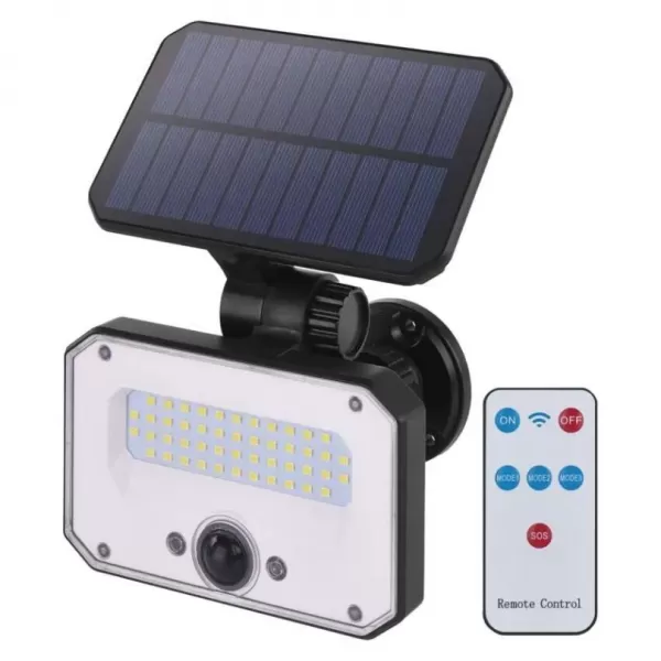 EMOS Solární LED reflektor SPILO s pohybovým čidlem, černý, 1500lm neutrální bílá ZG132S