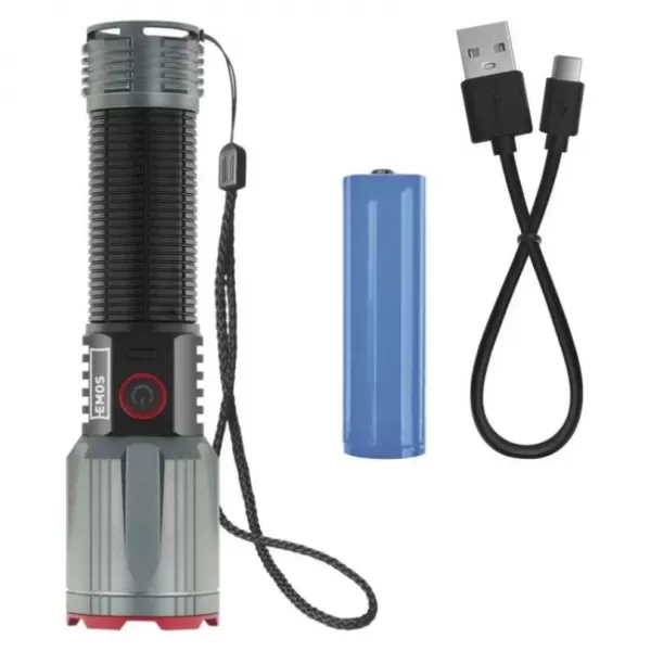 EMOS LED nabíjecí kovová svítilna 3000 lm, 5000 mAh