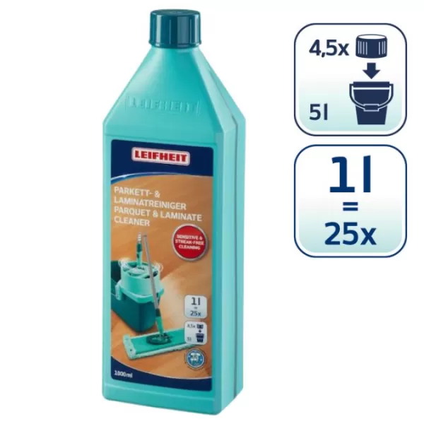 Čistící prostředek na dřevěné a laminátové podlahy 1 l – koncentrát LEIFHEIT 41415
