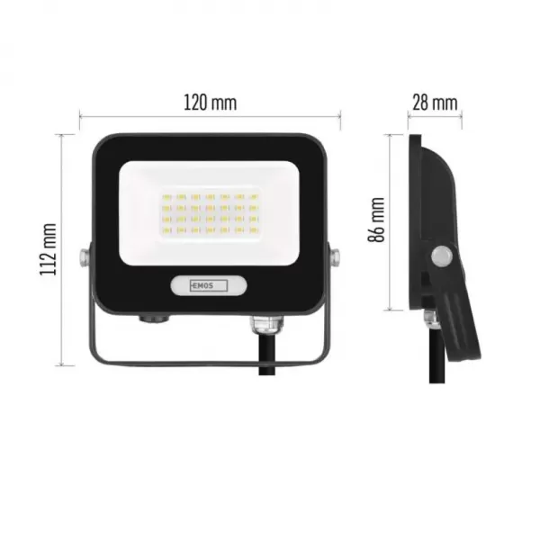 EMOS LED REFLEKTOR GLARO Č 20W 2000LM IP65 NW ZS2224B