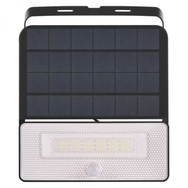 EMOS Solární LED reflektor SOLO s pohybovým čidlem, černý, 1600lm neutrální bílá ZG122S