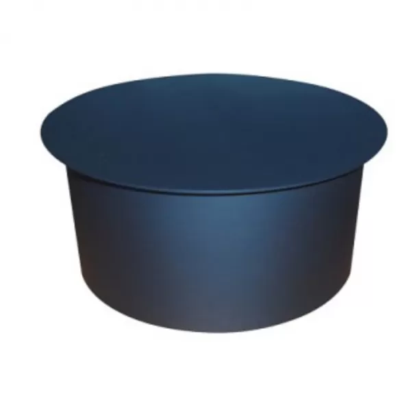 Víčko kouřové 125mm/1,5mm černé