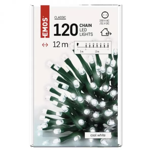 EMOS D4AC03 240LED XMAS CLS TIMER 12M CW